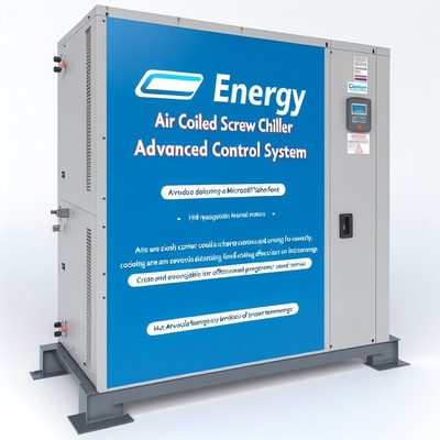 Un buon prezzo. Sistema di controllo avanzato per refrigeratore a vite raffreddato ad aria per un'efficienza e un risparmio di raffreddamento ottimali in linea