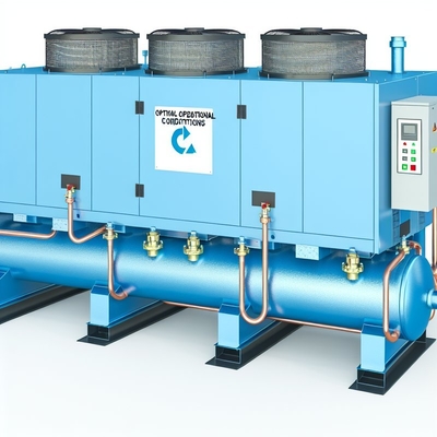 Un buon prezzo. Condizioni operative ottimali refrigeratore d'aria raffreddato ad aria ad alta capacità di raffreddamento con metodo di raffreddamento ad acqua in linea