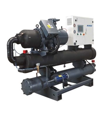 Un buon prezzo. 74m3/h Chiller a vite raffreddato ad acqua 210HP 330KW/283800Kcal 79.6KW Compressore in linea